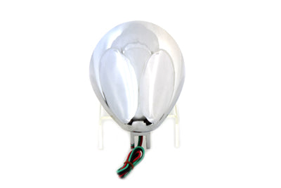 HARLEY 5-3/4 inch Half Moon Headlamp Chrome Billet fits 0- Custom, application