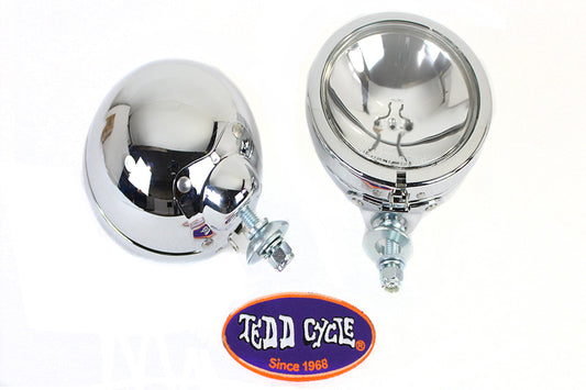 HARLEY Chrome Zusatzscheinwerfer-Set Passend für 1964-1984 FL, 1979-UP FLT, 1986-UP FLST,