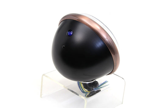 HARLEY 5-3/4 inch Black Headlamp fits 0- All, models