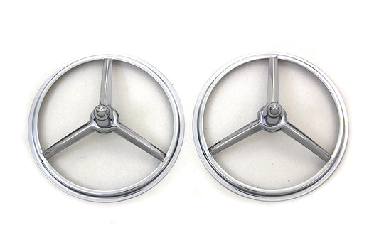 HARLEY 4-1/2 inch Chrome Bullet Style Spotlamp Trim Fits 0- Custom, application