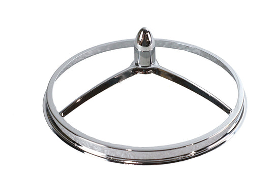 HARLEY 5-3/4 inch Bullet Style Chrome Headlamp Trim Fits 0- Custom, application for 5-3/4 headlamps