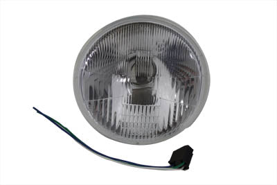 HARLEY 7 inch Headlamp Unit Replacement Flat Type fits 0- All, 7 headlamp" 0- All, 7 headlamp"