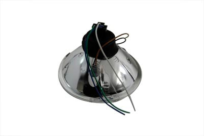 HARLEY 7 inch Faceted Headlamp Unit fits 0- All, 7 headlamps" 0- All, 7 headlamps"