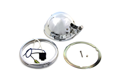 HARLEY 5-3/4 inch Bates Style Headlamp Shell Fits 0- Custom, application