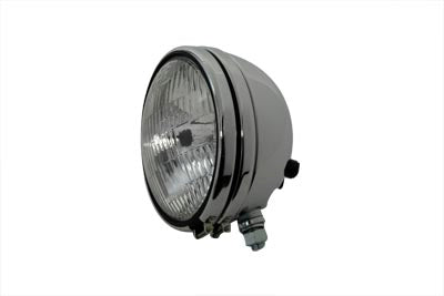 HARLEY Replica 5-3/4 inch Round Chrome Headlamp fits 1971-1973 FX, 1971-1973 FXE, 1954-1973 XL,