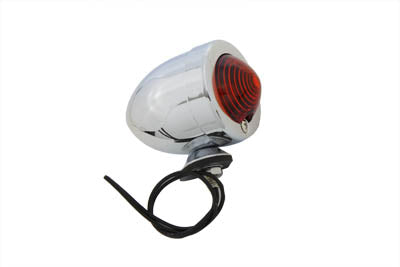 HARLEY Chrome Bullet Red Marker Lamp Dual Filament Fits 0- Custom, application