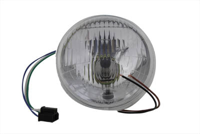HARLEY Bates 5-3/4 inch Round Headlamp Unit fits 0- All, 5-3/4 headlamp"