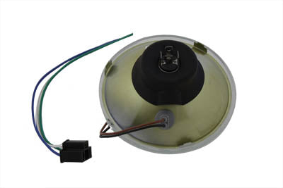 HARLEY Bates 5-3/4 inch Round Headlamp Unit fits 0- All, 5-3/4 headlamp"
