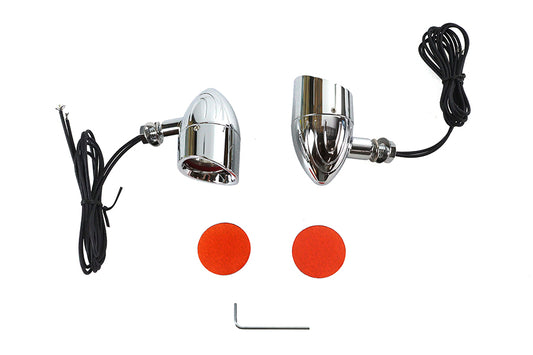 HARLEY Bullet Grooved Type Marker Lamp Set Fits 0- Custom, application