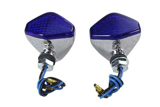 HARLEY LED Diamond Blue Lens Marker Lamp Set Fits 0- Custom, application