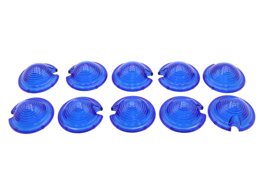 HARLEY Bullet Style Marker Lamp Blue Lens Fits 0- Custom, application for bullet style marker lamps