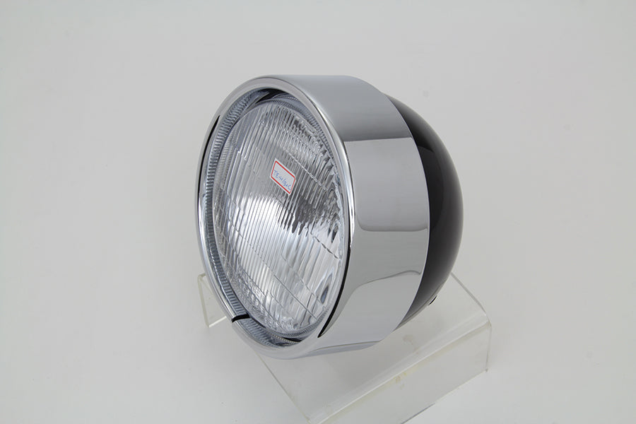 HARLEY 5-3/4 inch Headlamp Chrome Frenched Trim Ring fits 1994-2015 FXSTB, 1994-1999 FXSTC, 1994-2015 FXST, 1994-2017 FXD, except FXDF 2008-201