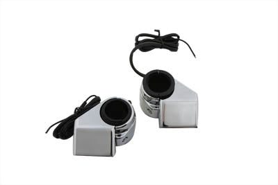 HARLEY Chrome Marker Lamp Kit Single Filament Fits 0- Custom, application attaches to 35, 39 and 41