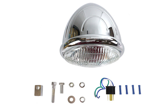 HARLEY 5-3/4 inch Headlamp Assembly Teardrop Style Fits 0- Custom, application