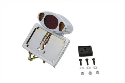 HARLEY Wyatt Gatling LED Fender Mount Tail Lamp Assembly fits 1973-1984 FX, 1973-1984 FL, 1973-UP XL, 1982-1994 FXR, 1982-1994 FXR, 1991-20