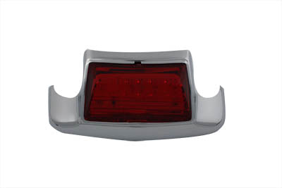 HARLEY Red LED Rear Fender Lamp Tip with Light fits 1984-1995 FLT, 1999-2008 FLT, 1999-2003 FLST, 1986-1995 FLST, 1984-1995 FLT,