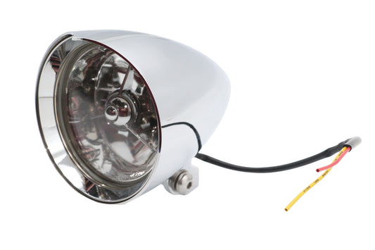 HARLEY 4-1/2 inch Round Chrome Billet Headlamp Fits 0- Custom, application