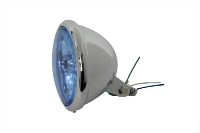 HARLEY 5-3/4 inch Round Headlamp Bates Style fits 0- Custom, application