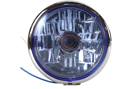 HARLEY 5-3/4 inch Round Headlamp Bates Style Fits 0- Custom, application