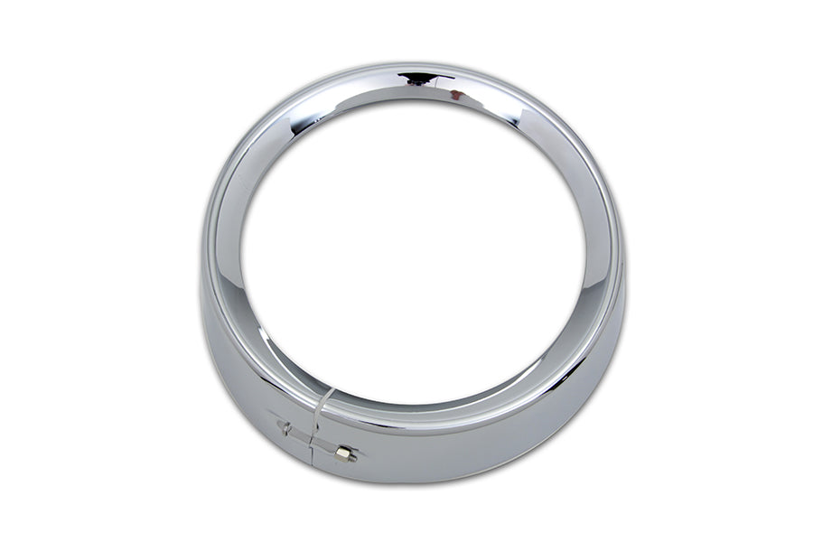 HARLEY 7 inch Headlamp Chrome Frenched Trim Ring fits 2014-UP FLHT, 2014-2023 FLHX, 2014-2023 FLTRX, 1994-UP FLHR,