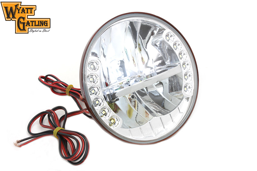 HARLEY 7 inch LED Headlamp Assembly by Wyatt Gatling fits 1986-UP FLST, 1992-2008 FLSTC, 1992-2008 FLSTF, 1994-2013 FLT, 1960-1984 FLH,