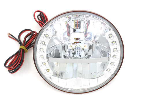 HARLEY 7 inch LED Headlamp Assembly by Wyatt Gatling fits 1986-UP FLST, 1992-2008 FLSTC, 1992-2008 FLSTF, 1994-2013 FLT, 1960-1984 FLH,