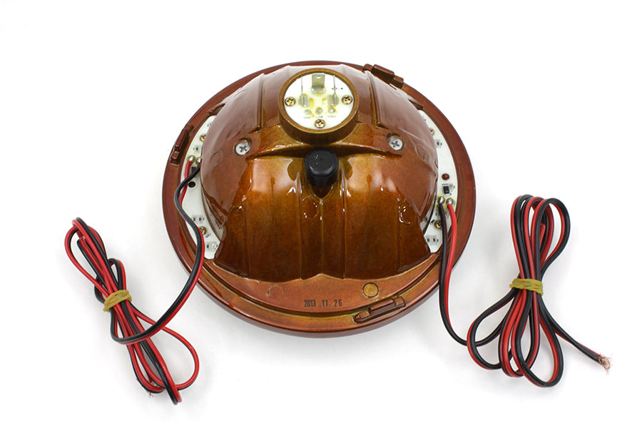 HARLEY 7 inch LED Headlamp Assembly by Wyatt Gatling fits 1986-UP FLST, 1992-2008 FLSTC, 1992-2008 FLSTF, 1994-2013 FLT, 1960-1984 FLH,