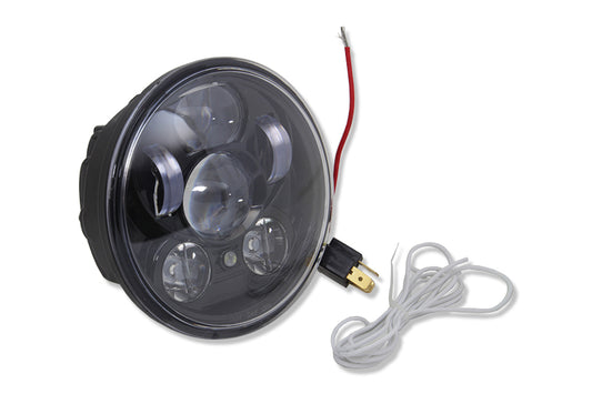 HARLEY 5-3/4 inch Daylight Projector LED Headlamp fits 2006-2011 VRSCD, 2006-2011 VRSCDX, 2004-UP XL, 1991-2017 FXD, Excludes FLD and 1991-2005