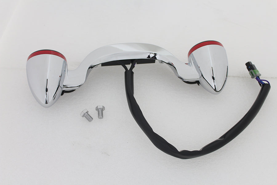 HARLEY Chrome FLTRX Rear Turn Signal Bar Kit fits 2014-UP FLTRX, 2014-UP FLHX, 2014-UP FLHXS, 2017-UP FLHRXS,