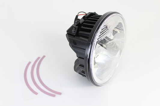 HARLEY 7 inch LED Headlamp Unit Fits 0- Custom, Application