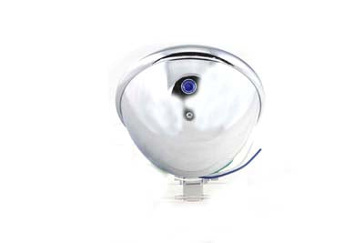 HARLEY Chrome 5-3/4 inch Round Faceted Headlamp Assembly fits 0- Custom, application
