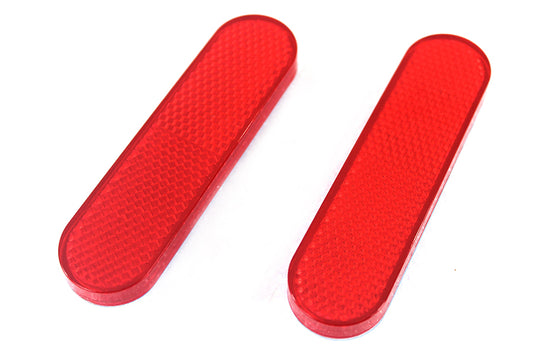 HARLEY Red Reflector Set fits 0- Custom, Application