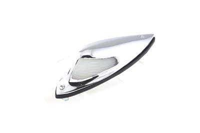 HARLEY Replica Front Fender Lamp with Glass Lens 12 Volt fits 1936-1940 EL, 1941-1948 FL, 1937-1948 UL, 1934-1939 VL,
