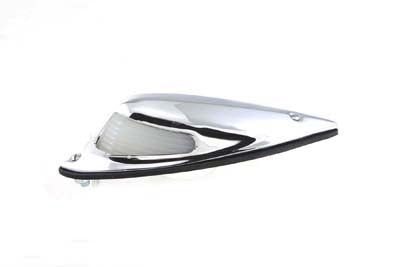 HARLEY Replica Front Fender Lamp with Glass Lens 12 Volt fits 1936-1940 EL, 1941-1948 FL, 1937-1948 UL, 1934-1939 VL,