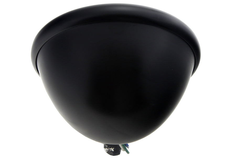 HARLEY Black 5-3/4 inch Round Faceted Headlamp Assembly fits 0- Custom,