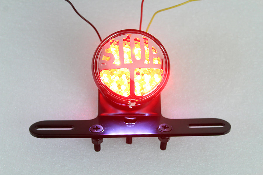 HARLEY Round inchStop inch LED Tail Lamp Kit fits 0- Custom, application