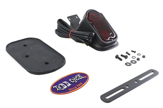 HARLEY Tombstone Style Tail Lamp Assembly Matte Black Fits 0- Custom, application