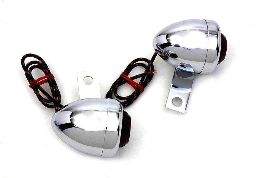 HARLEY Replica Guide Signal Lamp Set Rear fits 1950-1962 FL,