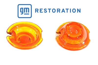 HARLEY Replica Guide Bullet Marker Lamp Set Amber fits 1948-1984 FL, 1948-1984 FLH, 1941-1947 FL,