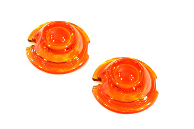 HARLEY Replica Guide Bullet Marker Lamp Set Amber fits 1948-1984 FL, 1948-1984 FLH, 1941-1947 FL,