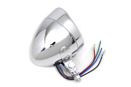 HARLEY 4 inch Round Headlamp 12 Volt fits 0- All, models