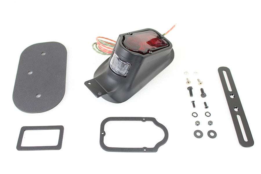HARLEY Replica Black Tombstone Style Tail Lamp Assembly fits 1947-1954 FL, 1947-1954 EL, 1947-1954 G,