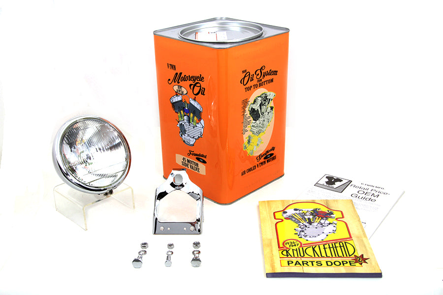 HARLEY Spring Fork Headlamp Assembly Chrome fits 1936-1952 W, 1941-1948 FL, 1936-1957 G,