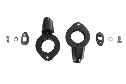 HARLEY Black Turn Signal Relocation Kit 39mm Forks Fits 0- Custom, Application