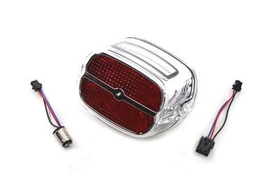 HARLEY Chrome Tail Lamp w/ Red LED FLST FLT FLH FXD XL 2000-UP 68085-08