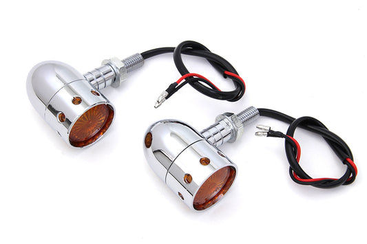 HARLEY Chrome Bullet Marker Lamp Set Fits 0- Custom, application
