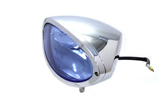 HARLEY Chrome Oval Style Headlamp Fits 0- Custom, application