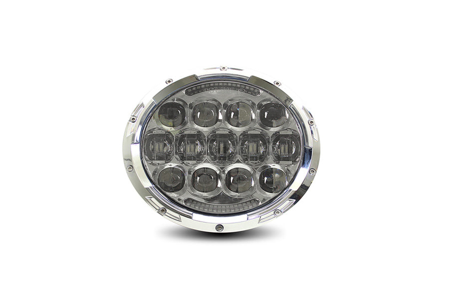 HARLEY Cyron Urban 7 inch LED Headlamp Unit Chrome fits 1984-UP FLT, 1986-2013 FLST,