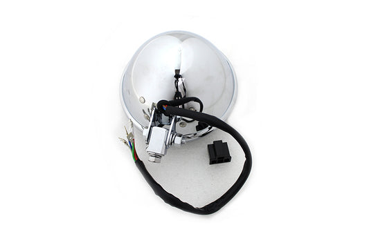 HARLEY 5-3/4 Zoll Bates Style LED-Scheinwerfer Chrom Passend für 0- Alle Modelle