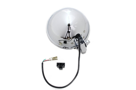 HARLEY 5-3/4 Zoll Bates Style LED-Scheinwerfer Chrom Passend für alle Modelle